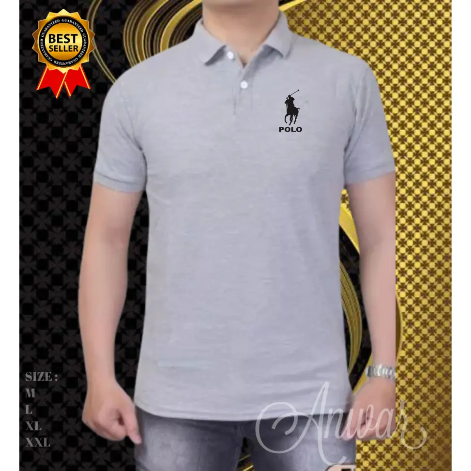 Baju Pria Polo Lengan Pendek Motif Kerah Little Logo Black Atasan Casual Pria Wanita Terbaru Bahan mudah menyerap keringat Bahan tebal & sisi jahitan Samping + bawah sangat rapih
