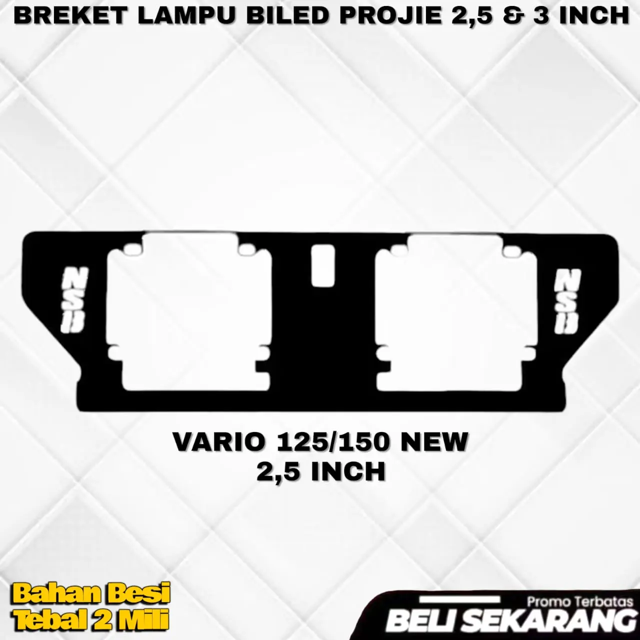 BREKET BILED-VARIO 125/150 NEW 2,5 INCH