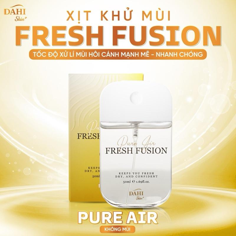 Xịt Khử Mùi Tinh Chất Phèn Chua DAHI - FRESH FUSION | PURE AIR (không mùi) 50ml – Không Cồn, Khô Thoáng, Dịu Nhẹ Cho Da