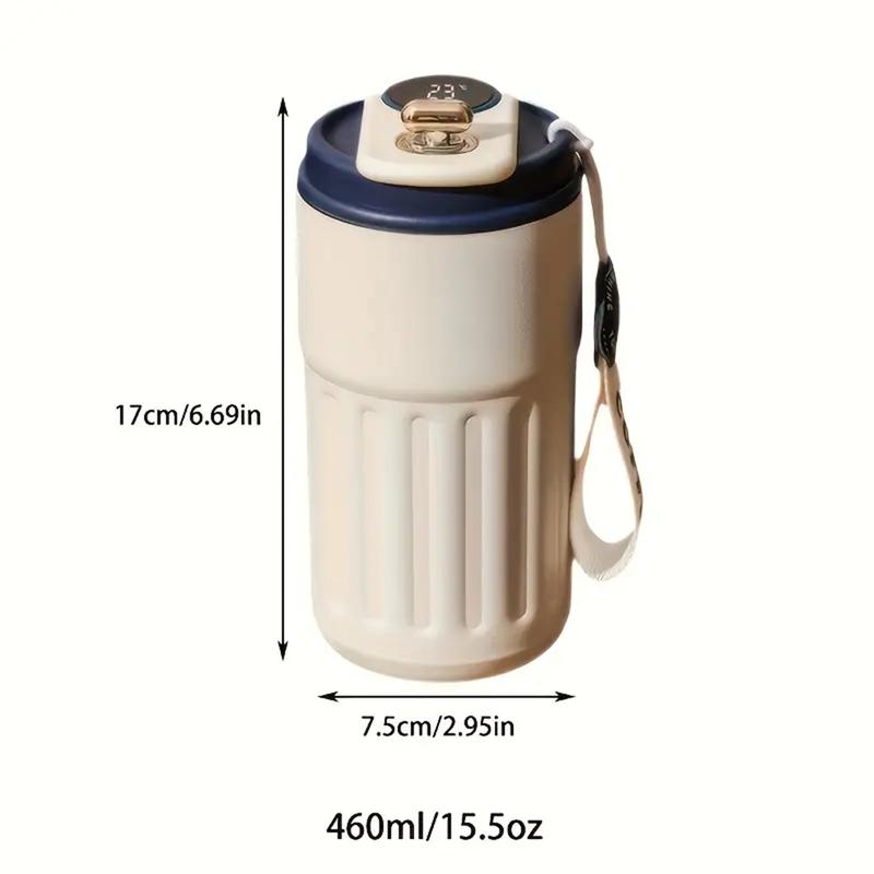 Màn hình kỹ thuật số thông minh Thermos Cup Màn hình nhiệt độ LED Cúp nhiệt bằng thép không gỉ Unisex Cốc di động 5