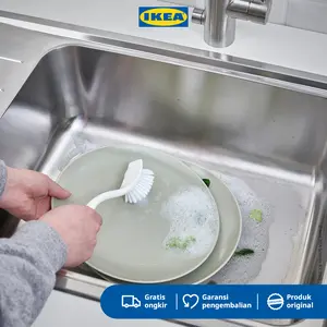 IKEA ANTAGEN Sikat Cuci Piring Serbaguna Putih Plastik