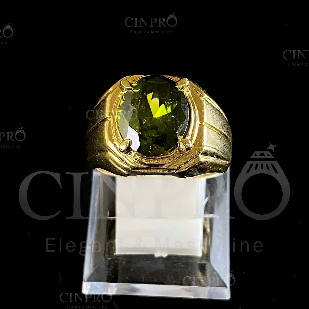 Cincin Batu Hijau Lumut + Gratis Box Cantik