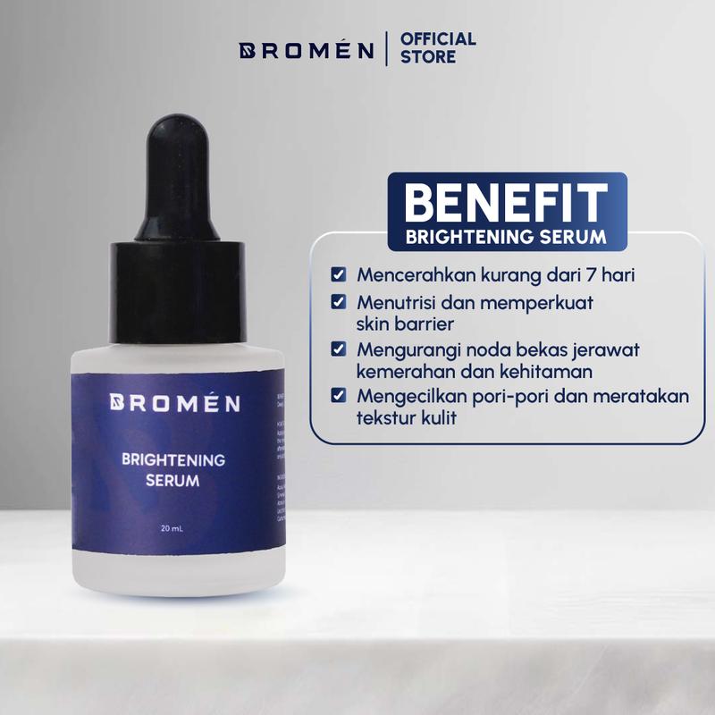 BROMEN Paket Mencerahkan Wajah Pria Brightening Booster Plus Extra - Skincare Wajah Laki-Laki Viral 2