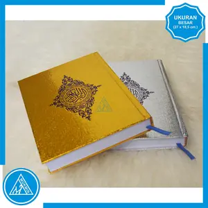 Alquran Emas dan Perak Ukuran 27 x 19 cm Besar | B5 kertas putih quran Hardcover