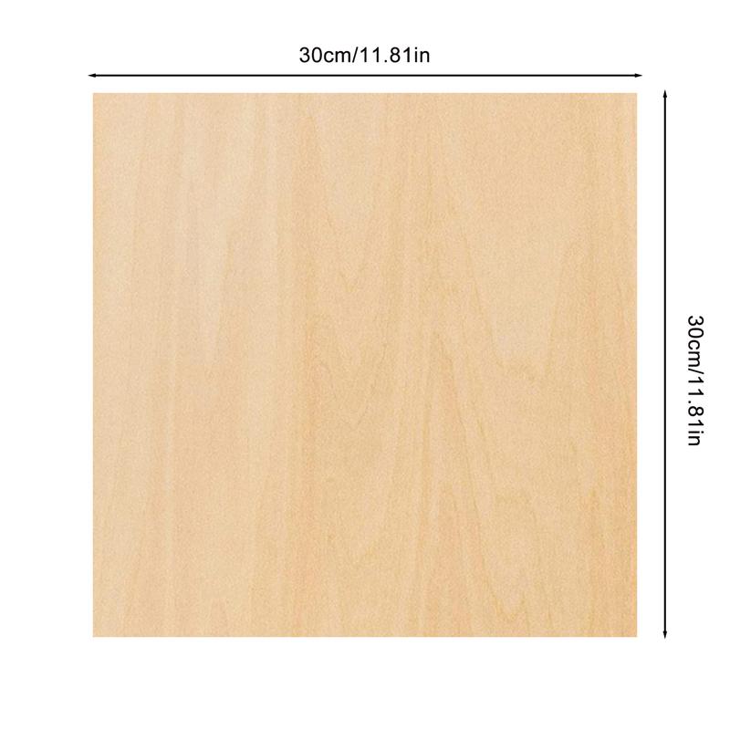 5pcs Balsa Wood Sheets Wooden Plate Blank DIY Wood Board Home Decor for House Ship Craft 3
