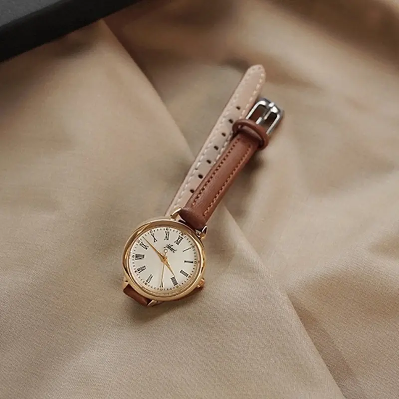 Tasty Tales - Jam Tangan Casual Wanita Analog Kecil Dial Bulat Dengan Strap Pu Leather Fashion 2