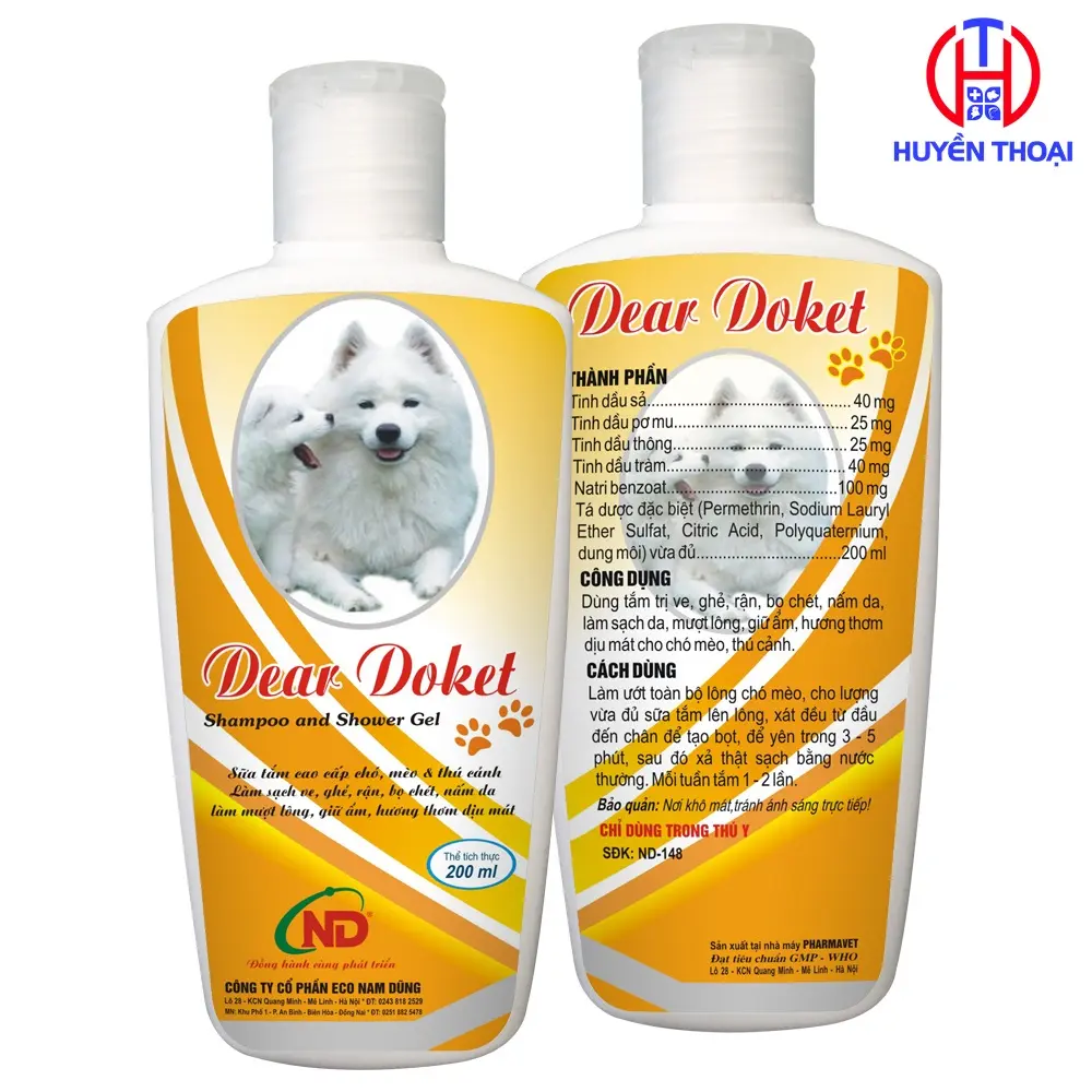 Sữa tắm cao cấp chó mèo & thú cảnh Dear Doket