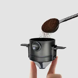One Two Cups Filter Penyaring Kopi Portable Cone Coffee Dripper Tea Infuser - F-402