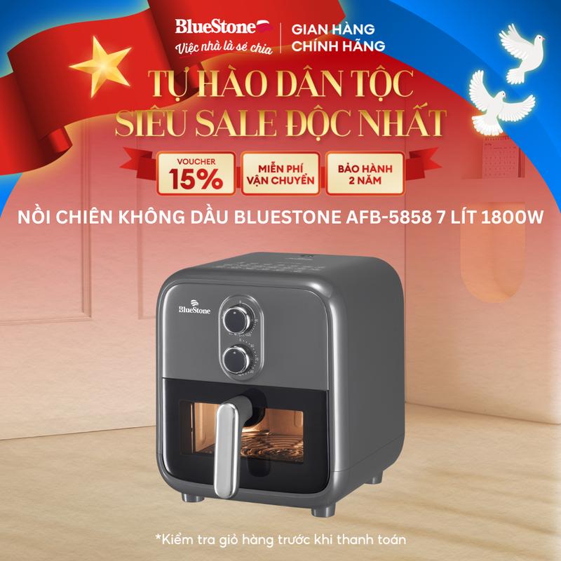 [SALE THÁNG 4] Nồi Chiên Không Dầu BlueStone AFB-5858 7 Lít 1800W
