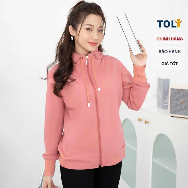  Áo khoác nữ TOLI có túi trong vành mũ rộng chống nắng tốt vải dày dặn cao cấp có bigisze  KNM26  Top Cotton Women Hoodie Jean 