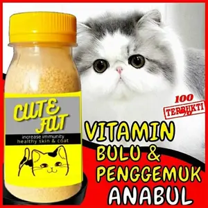 VITAMIN BULU DAN GEMUK Kucing Penambah Nafsu Makan Anjing Obat Penggemuk Untuk Fitamin Anak Cat Kitten Cute Fat