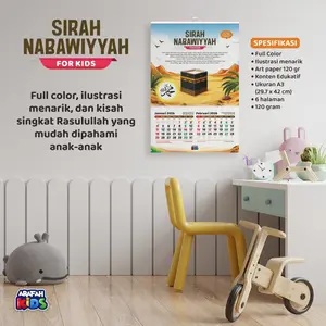 Kalender 2026 M / 1447-1448 H - Kalender Anak Tahun 2026 Plus Edukasi Sirah Nabawiyah Arafah Kids Full Color