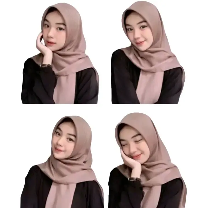 Jilbab Segi Empat Paris Premium Hijab Anti Letoy Voal Nyaman