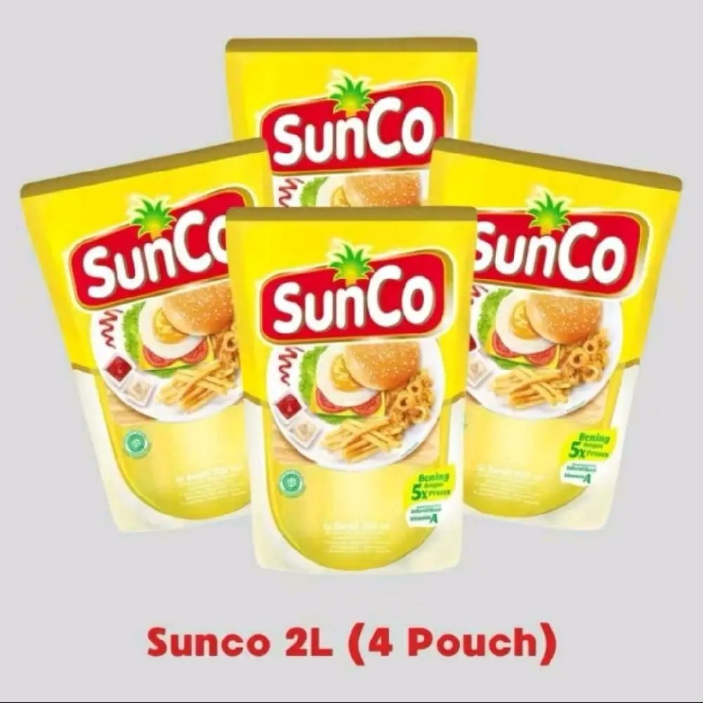 (Jatim) Promo Sunco minyak Goreng 2 liter dapat 4 pouch Oil