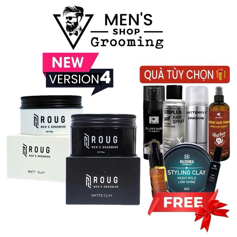 MUA 1 TẶNG 2 Sáp vuốt tóc Roug V4 Matte clay Roug Matt clay Roug trắng Roug đen hàng chính hãng Chăm Sóc Tóc Pomade Nữ Women