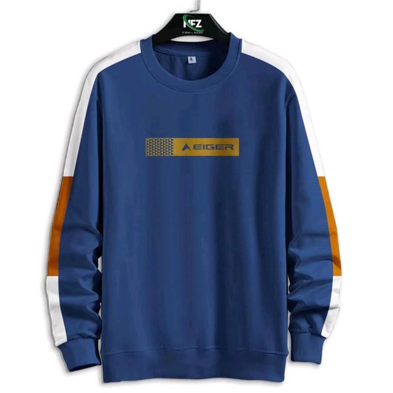 sweater pria wanita jumbo size sampai 7XL Fleece Crewneck Hoodie Nyaman Tebal Distro Sablon Zipper Panjang 1
