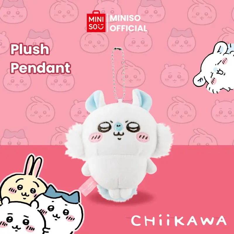 Miniso x Chiikawa Collection Plush Pendant Liontin Tas Gambar Lucu Gantung di Tas Gantungan Kunci Koper Bag Charm dan Barang Lainnya Boneka Hadiah 4