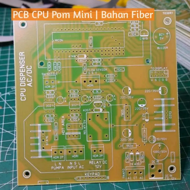 PCB CPU pom Mini AC/DC Bahan fiber berkualitas untuk mesin dispenser pertamini 1