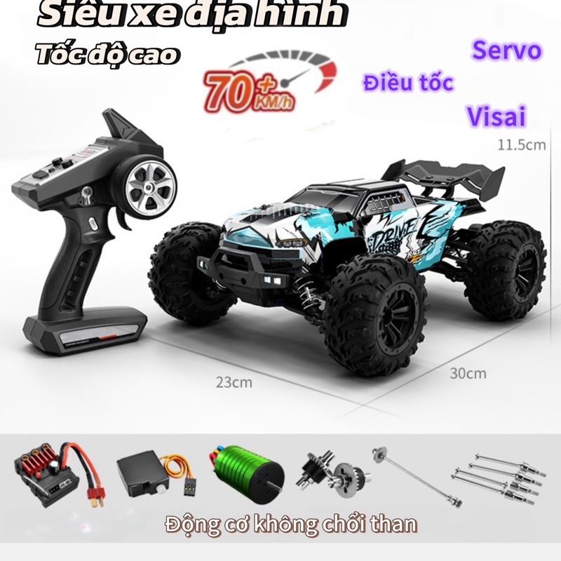   Q170B PRO   Xe đua địa hình tốc độ cao 70km h siêu mạnh  động cơ không chổi than  tỉ lệ 1:16  servo đánh lái  điều tốc  visai  4WD  pin sạc rccar 