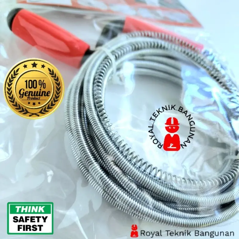 Kawat Pembersih Saluran Pipa Mampet 3 - 5 - 10 Meter / Sodokan Anti Sumbat Air Toilet Pipe Cleaner 2