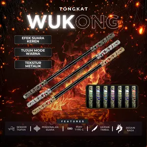 Mainan anak-anak, dikendalikan suara, dengan lampu, tongkat Raja Monyet, alat peraga Novelt, Toys,3 warna tersedia