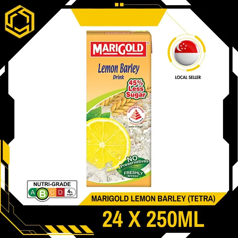 MARIGOLD Asian Drink Lemon Barley 250ML X 24 (TETRA)