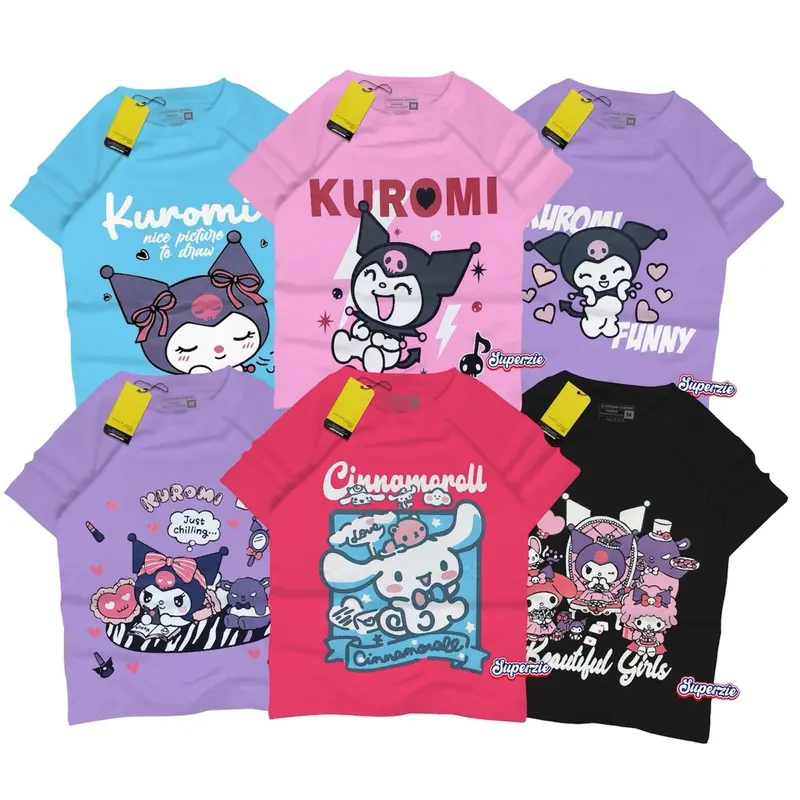 Paket Hemat isi 4pcs Kaos Anak Distro Baju Anak Laki-laki Perempuan 1-10 tahun Katun 30s Sablon Plastisol Anak-Anak Combed Cotton kaos  anak 6