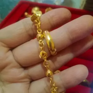 set gelang dan cincin polos UK 18