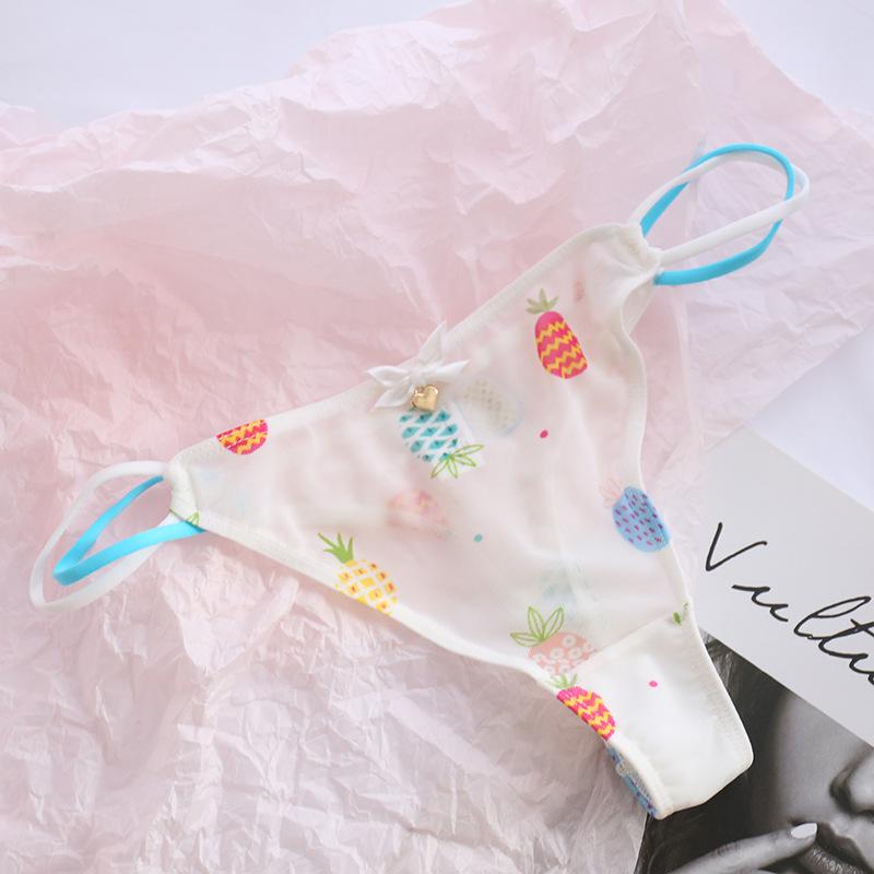 Product Introduction of Sexy Women Thongs Panties Sexy Mesh Transparent Solid Color Low-Rise Seamless Underwear Cute Girls Ladies Mesh T-Back T-String 26