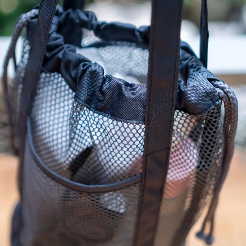 Tokyo Mesh Totebag Tote Bag Tas Wanita Tas Belanja Tas Jaring Tas Olahraga Hitam Kanvas 5