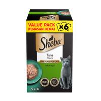 Gambar [PROMO] Sheba Pouch Value Pack Makanan Kucing Basah Premium 70 gr - Tuna dari Whiskas Indonesia Kota Tangerang 2 Tokopedia