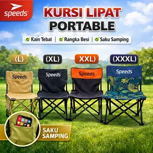 Speeds Kursi Lipat Outdoor Kursi Lipat Camping Portable Kuat Serbaguna Bahan Oxford Polyester Furnitur Berkemah Camping Furniture Indonesia 031-14