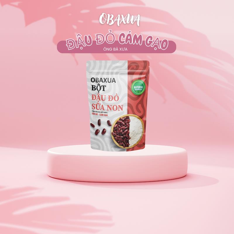  Obaxua Bột Đậu Đỏ Cám Gạo 75Gr 250Gr 500Gr - Bột Đậu Đỏ Sữa Non Tự Nhiên Không Phấn Màu Không Chất Tạo Mùi Cho Da Mặt Body 