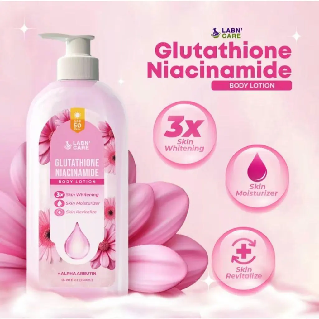 Labn' Care Glutathione Niacinamide Body Lotion 200ml-500ML With SPF50 PA++ 3X Skin Whitening - TikTok Shop Philippines Labn' Care Glutathione Niacinamide Body Lotion 200ml-500ML With SPF50 PA++ 3X Skin Whitening - TikTok Shop Philippines