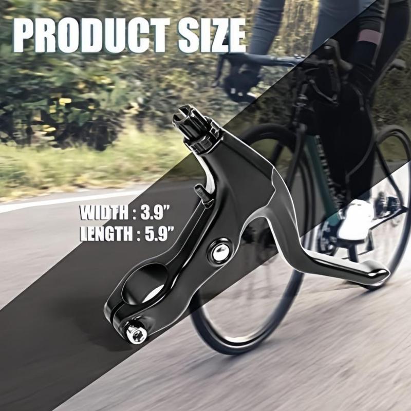 Product Introduction of Mountain Bike Handlebar, 2 Counts Aluminum Alloy Bike Brake Handle, Mountain Road Bike V-shaped Brake Lever, Bike Handlebar Accessories 7
