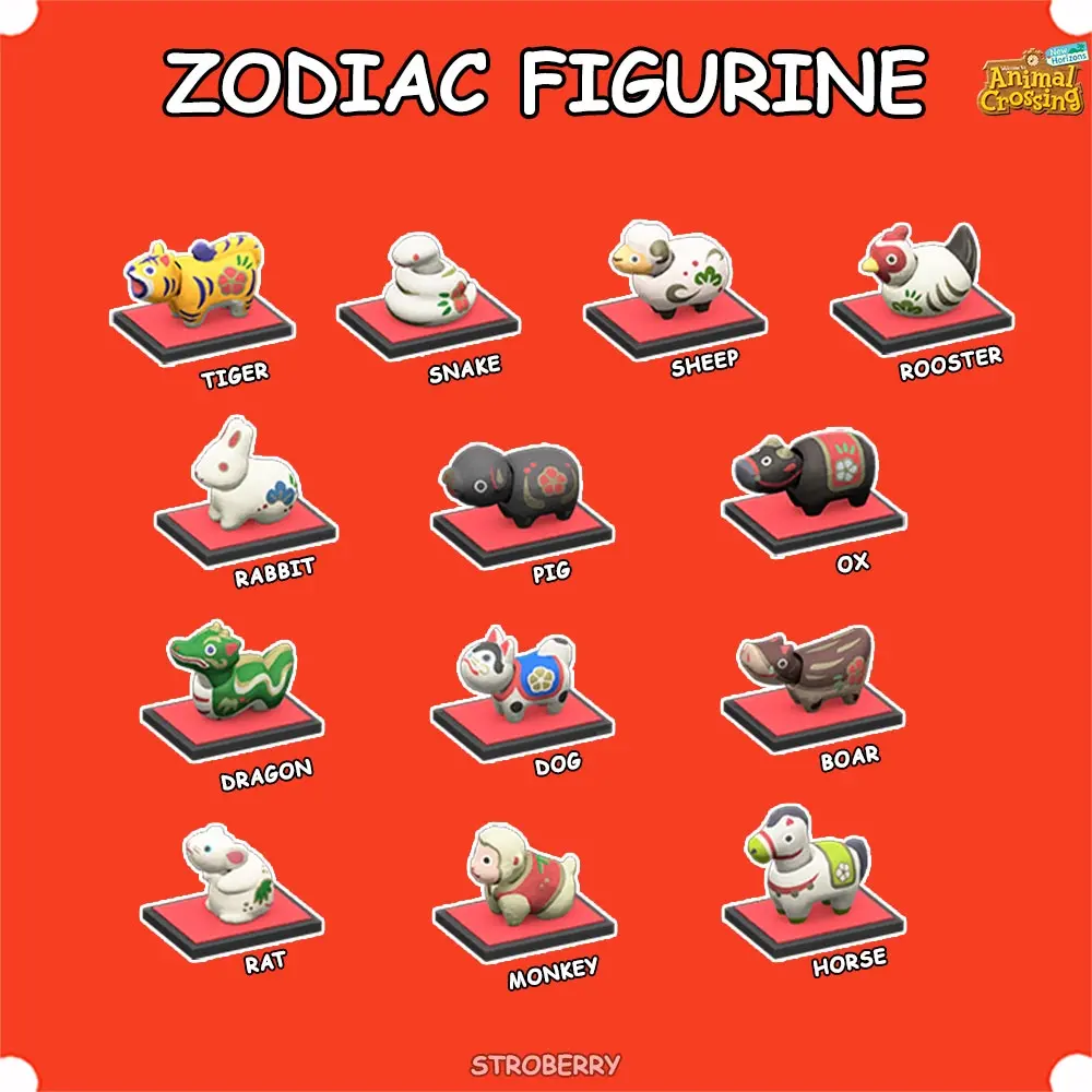 Zodiac Figurine ACNH Animal Crossing ITEM BELLS