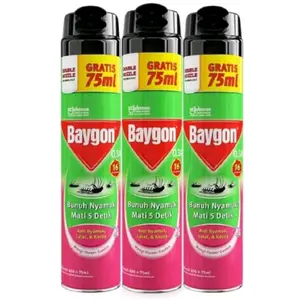 Baygon aerosol 600+75ml floral garden anti nyamuk dan serangga