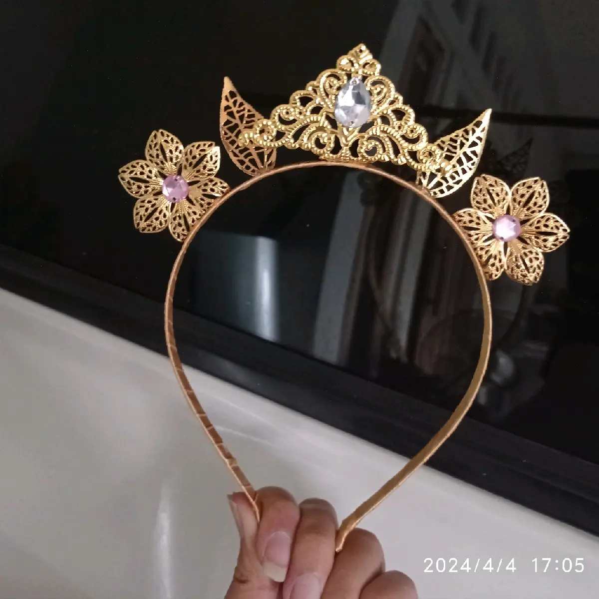 Bando adat/bando tari (BUNGA DAUN) Aksesoris Elegan