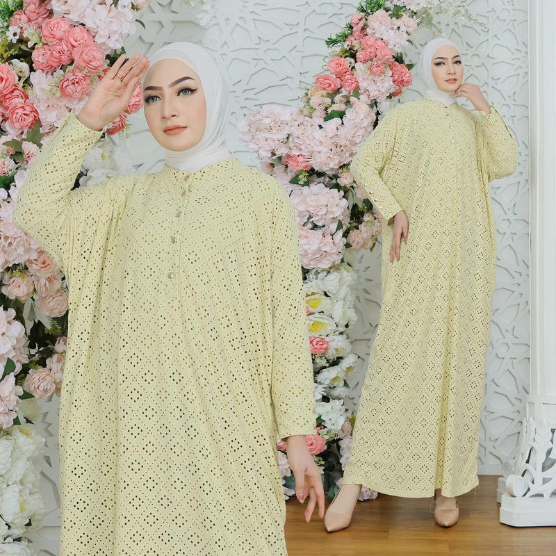 GAMISS SET HIJAB MUSLIMAH JAGUAR FLOWER INARA PREMIUM 0
