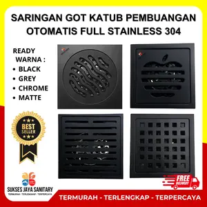 Smart Floor Drain Strainless Saringan Got Kamar Mandi Pintar Anti Bau Kecoa Serangga Anti Karat SUS304 otomatis saluran  air Saringan Got