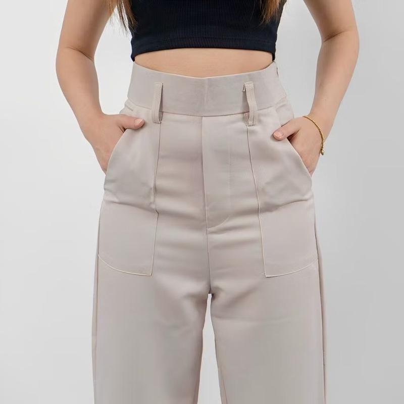 Product Introduction of Diora Highwaist Kulot Pants Wanita - Loose & Straight Cut Celana Panjang Casual Cewek Dewasa Basic Simple Formal 27