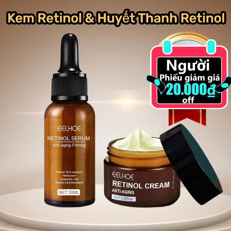 COD Eelhoe Bộ Kem Retinol Huyết Thanh Mặt Retinol kem dưỡng skintific combo cho da dầu mụn bộ skincare mỹ phẩm trắng sáng nhật trị nám sop nhat viêm nang lông đôi và phục hồi àn