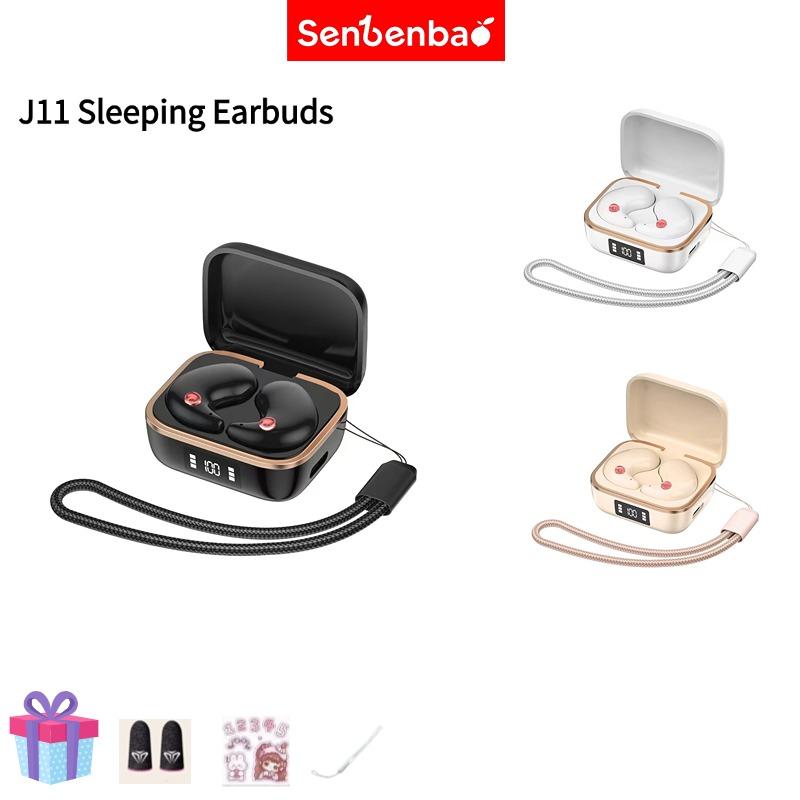 หูฟังไร้สาย SENBENBAO J11 TWS บลูทูธ 5.3 หูฟังในหูกันน้ำกีฬา หูฟังกีฬา สเตอริโอ HD สำหรับสมาร์ทโฟน เ