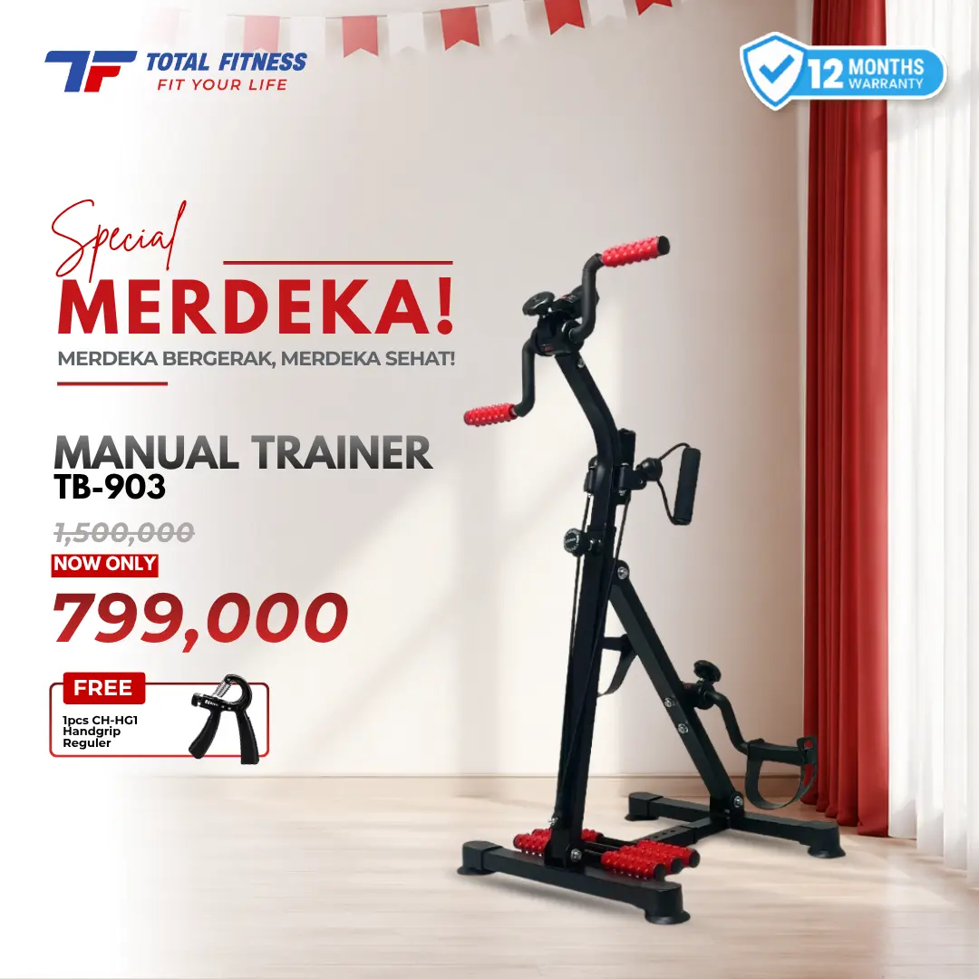 TOTAL FITNESS Manual Trainer Terapi Sepeda Statis Multifungsi TB-903