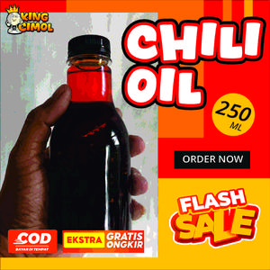 CHILI OIL EXTRA PEDAS 250 ML murah praktis