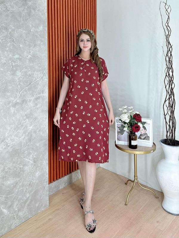 BatikKM Paket Usaha Daster Ibu 100 rb isi 3 pcs (DIKIRIM RANDOM ) Bahan Rayon Busui Friendly  Nyaman Kancing d aster Cantik  kekinian Menyusui  Pekalongan Bumil Hamil Katun 4