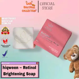 [Ready stok siap kirim] Hiqween Retinol Brightening soap/facial wash sabun cuci muka mencerahkan penghilang flek/sabun retinol Kotoran Perawatan Mengencangkan Melembutkan Membersihkan Mencerahkan