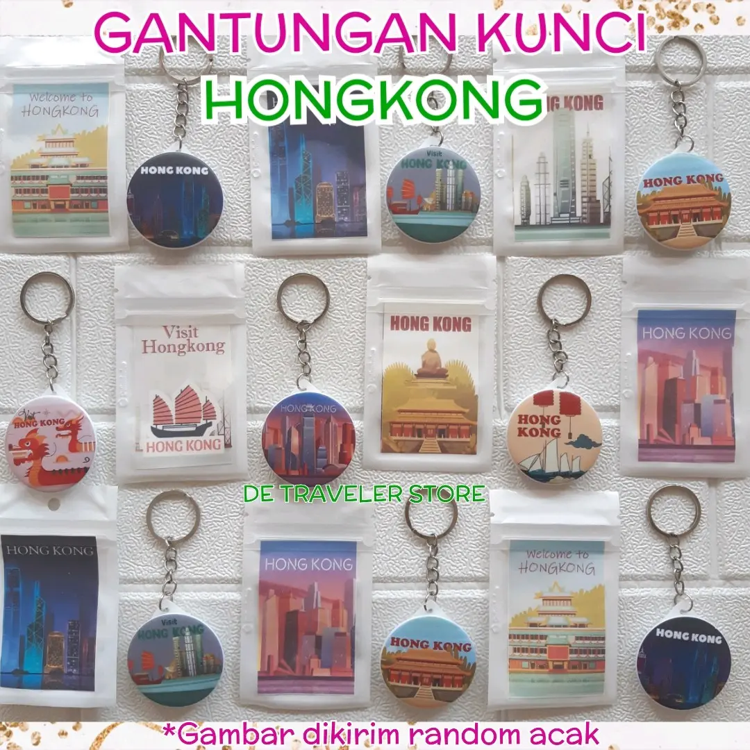 Gantungan Kunci Hongkong Souvenir Oleh Oleh Ganci Hongkong