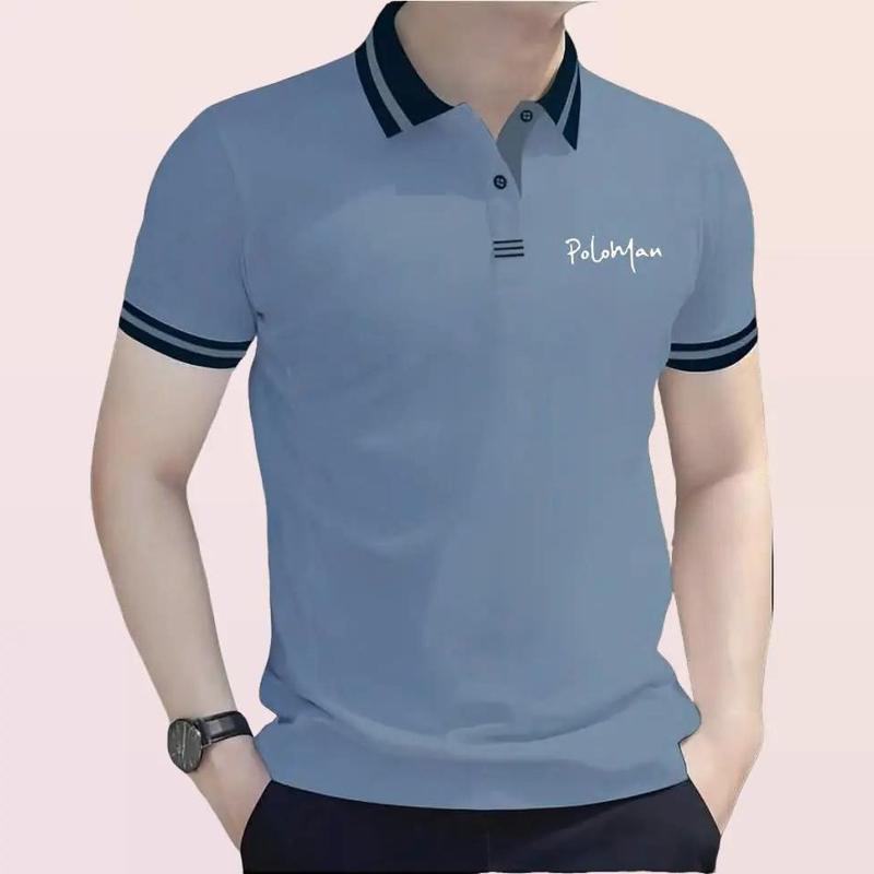  PoloMan Combo Áo Polo Tay Ngắn Đẹp Mẫu Mới Thêu Chữ Nhiều Màu Chất Thun Co Giãn Tốt Giá Hợp Lý Unisex Cotton RBTUniex 