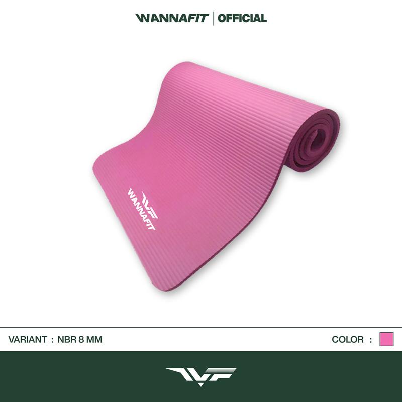 WANNAFIT Matras Yoga All Variant | NBR 8mm & TPE 6mm | Alat Olahraga Rumah 6